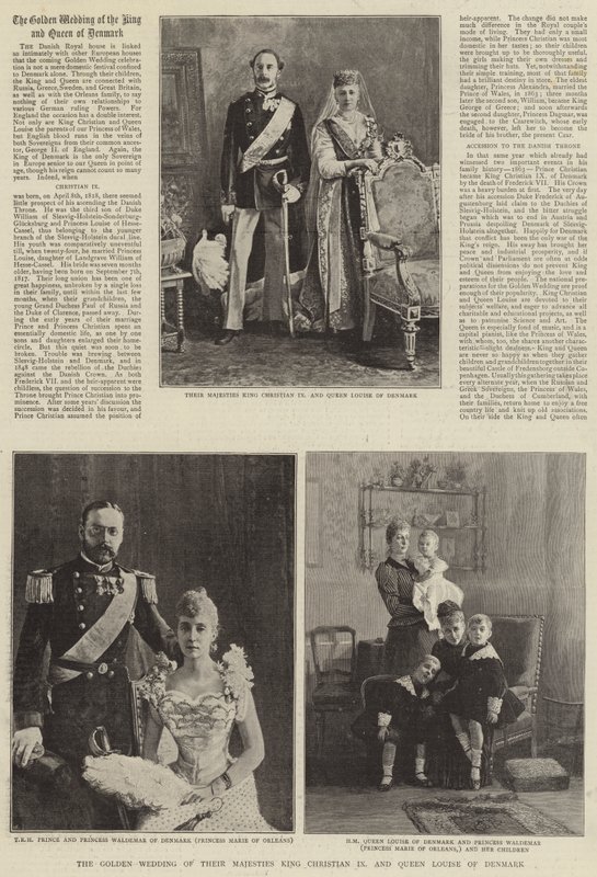 Majesteleri Kral Christian IX ve Danimarka Kraliçesi Louise