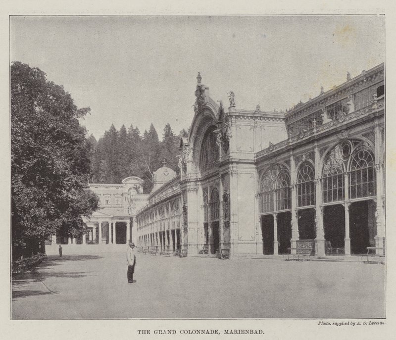 Büyük Colonnade, Marienbad by English Photographer