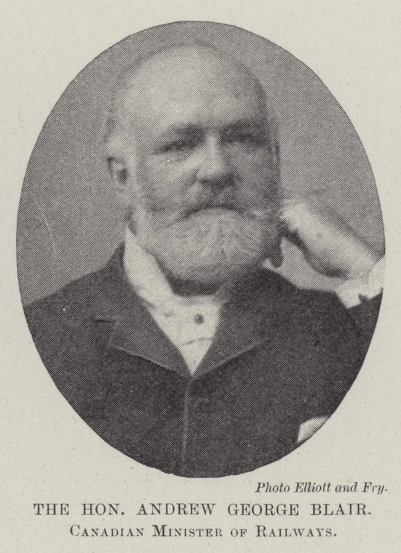 Saygıdeğer Andrew George Blair, Kanada Demiryolları Bakanı by English Photographer