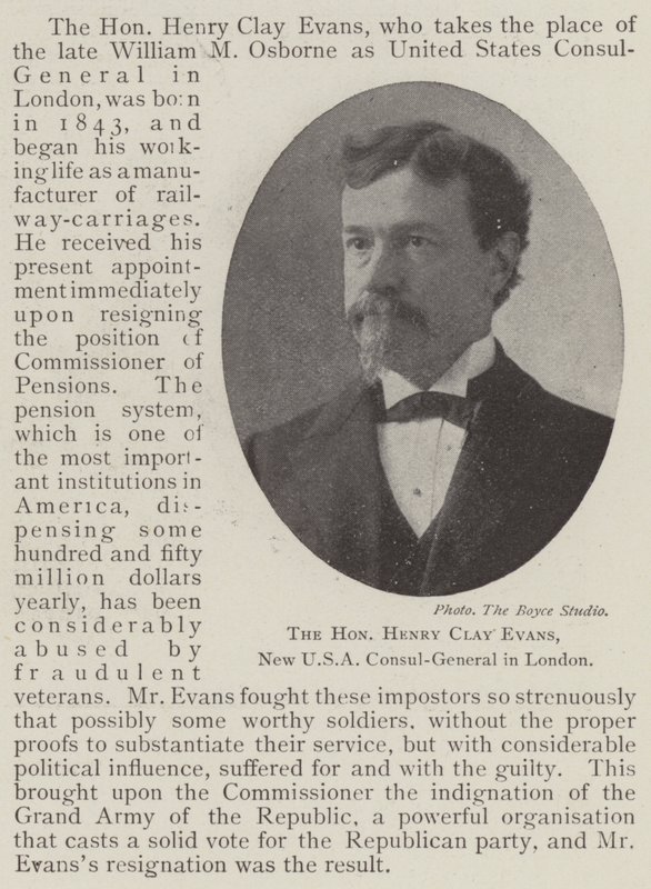 Sayın Henry Clay Evans, Londra