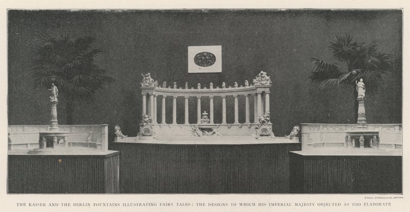 Kaiser ve Berlin Çeşmeleri, İmparatorluk Majestelerinin itiraz ettiği Masalları çok ayrıntılı olarak tasvir ediyor by English Photographer