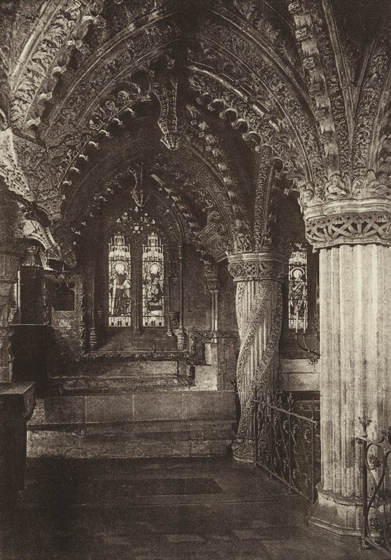 Lady Şapeli, Rosslyn Şapeli, Midlothian (s/b fotoğraf) by English Photographer