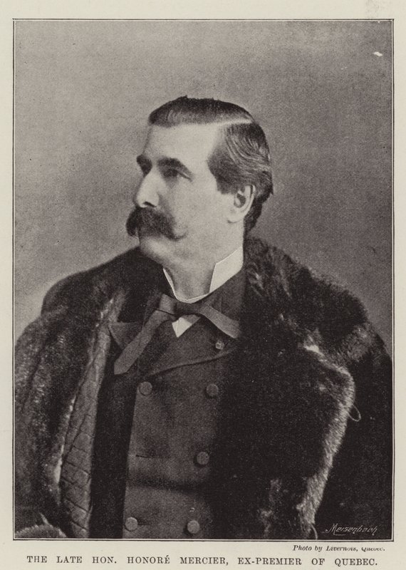 Geç Saygıdeğer Honore Mercier, Quebec Eski Başbakanı by English Photographer
