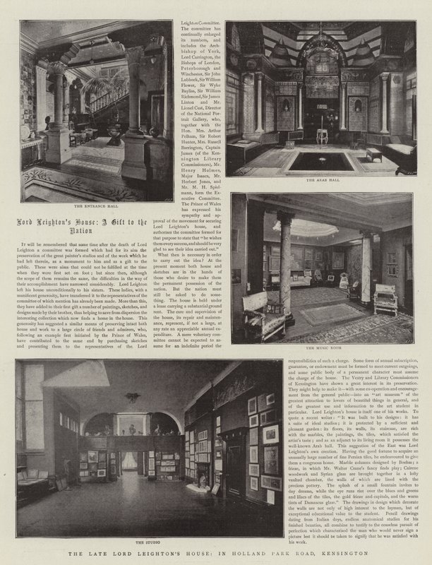 Geç Lord Leightons Evi, Holland Park Road, Kensington by English Photographer