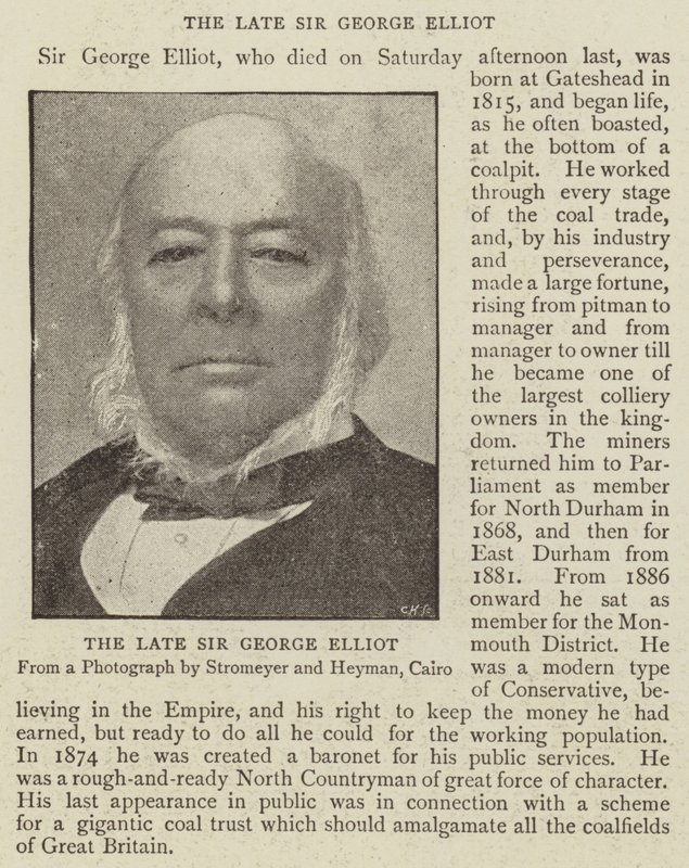 Geç Sir George Elliot by English Photographer