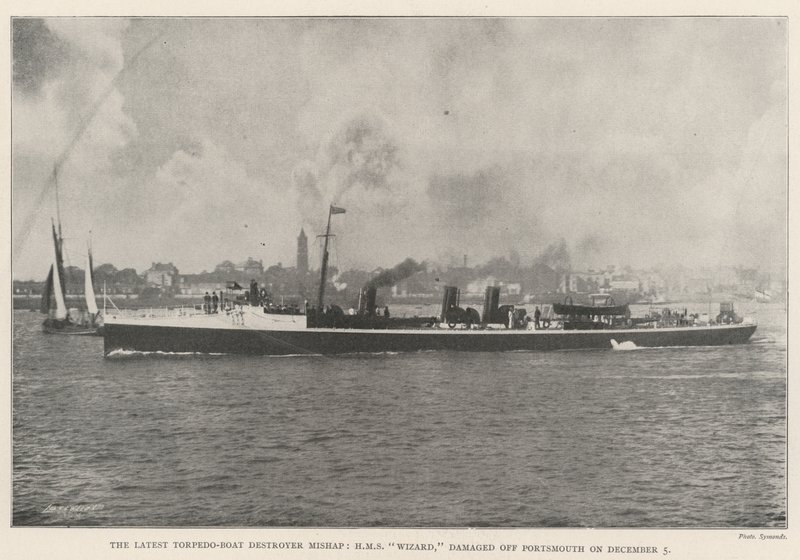 En Son Torpido-Boat Muhrip Kazası, HMS Sihirbazı, 5 Aralık