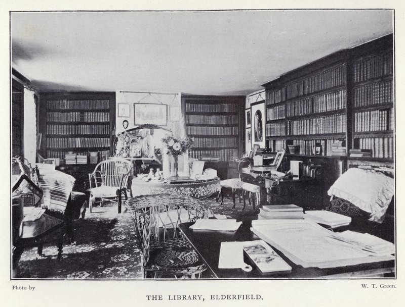 The Library, Elderfield (s/b fotoğraf) by English Photographer