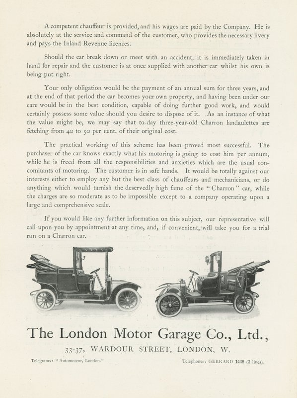 Londra Motor Garaj Şirketi by English Photographer