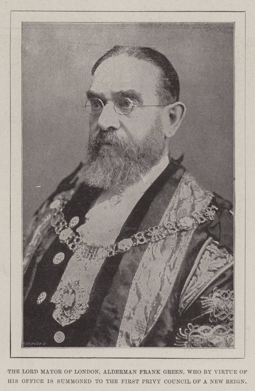 Londra Belediye Başkanı Alderman Frank Green, Makamının Erdemiyle Yeni Bir Hükümdarlığın Birinci Danışma Meclisine çağrıldı by English Photographer