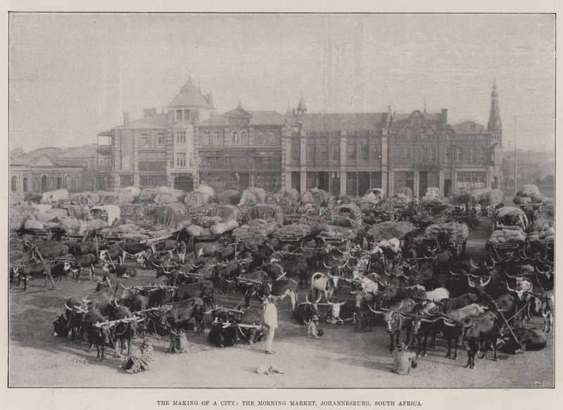 The Making of a City, the Morning Market, Johannesburg, Güney Afrika by English Photographer