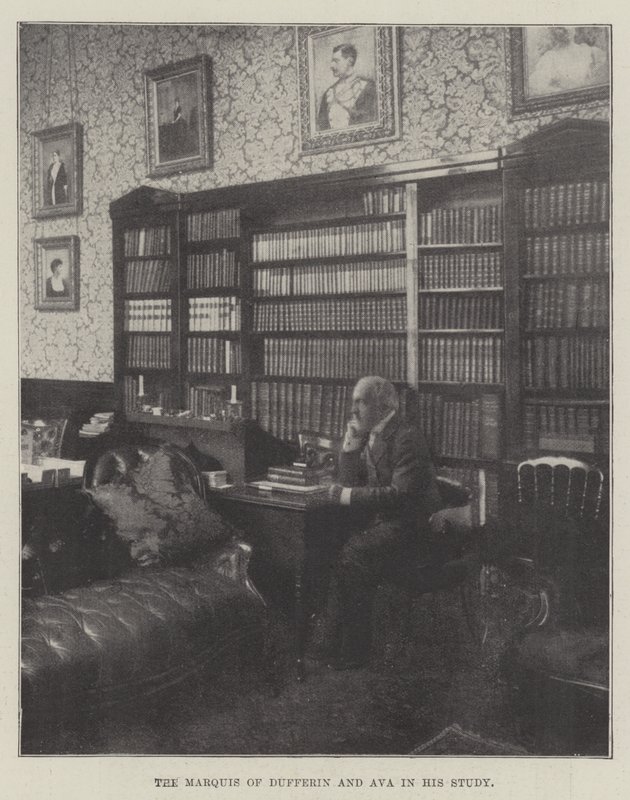 Çalışmasında Dufferin ve Ava Markisi by English Photographer