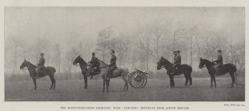 Pom-Pom ile Montgomeryshire Yeomanry, Aktif Hizmetten döndü by English Photographer