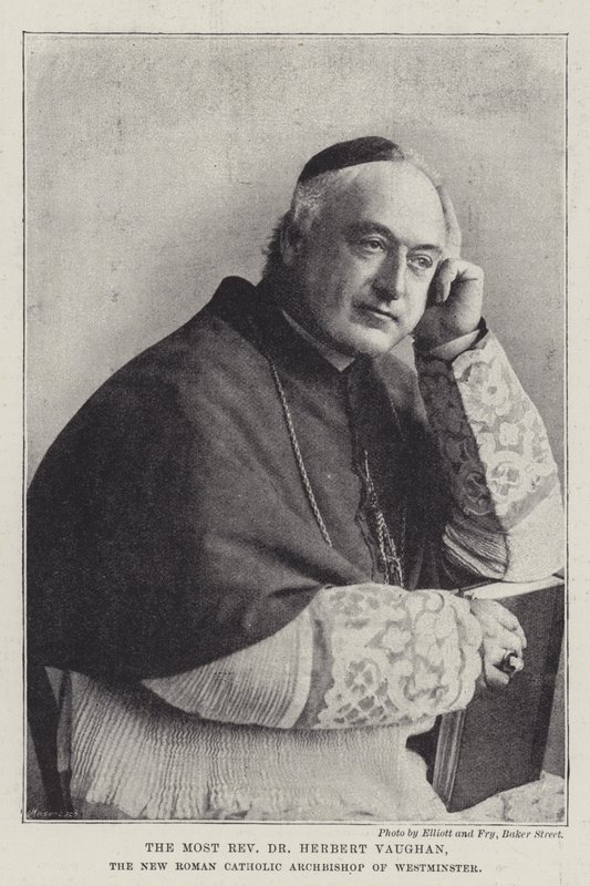 Westminster Yeni Roma Katolik Başpiskoposu En Muhterem Dr Herbert Vaughan by English Photographer