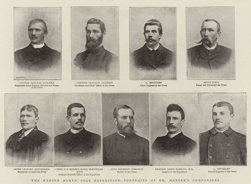 Nansen Kuzey Kutbu Seferi, Dr Nansens Yoldaşlarının Portreleri by English Photographer