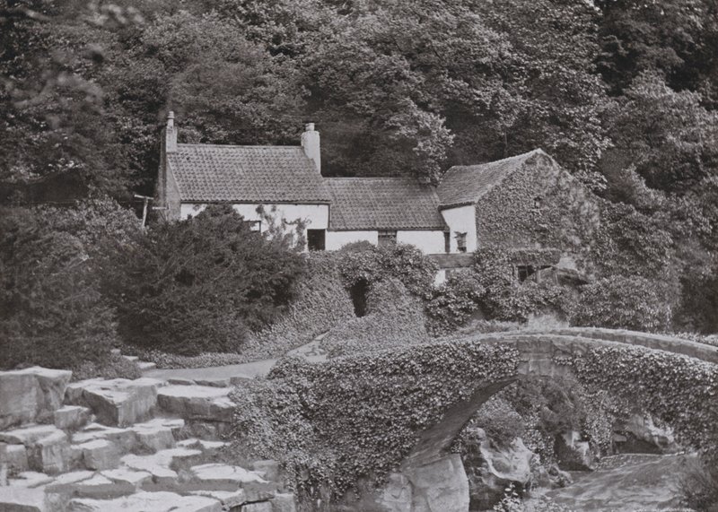 Eski Değirmen, Jesmond Dene (s/b fotoğraf) by English Photographer