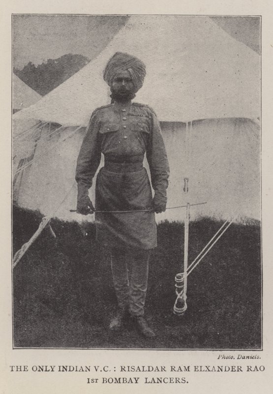 Tek Hintli VC, Risaldar Ram Elxander Rao, 1. Bombay Lancers by English Photographer