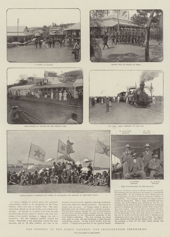 Kongo Demiryolunun Açılışı, Açılış Törenleri by English Photographer