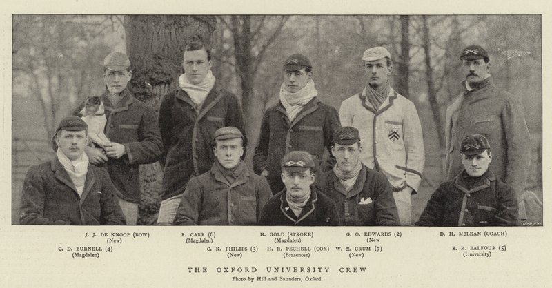 Oxford Üniversitesi Mürettebatı by English Photographer