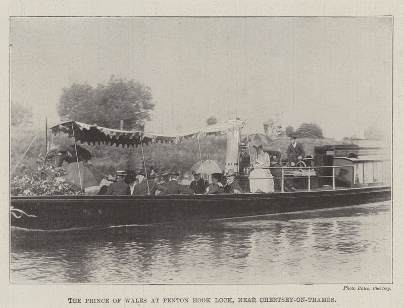 Galler Prensi, Chertsey-on-Thames yakınlarındaki Penton Hook Lock