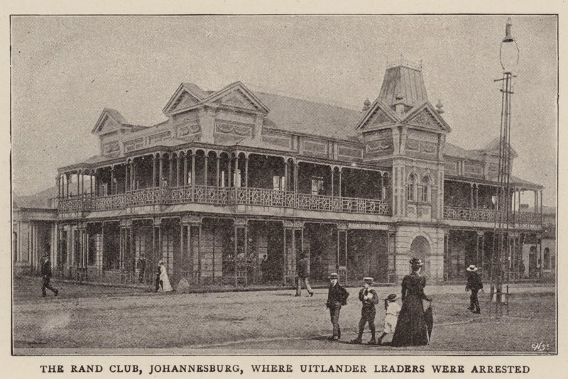 Uitlander Liderlerinin tutuklandığı Johannesburg Rand Kulübü by English Photographer