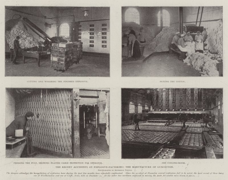 Patlayıcı Fabrikalarında Yakın Zamanda Yaşanan Kazalar, Guncotton İmalatı by English Photographer
