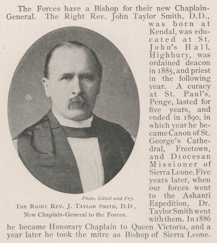 Sağ Muhterem J Taylor Smith, DD, Kuvvetlere Yeni Papaz General by English Photographer