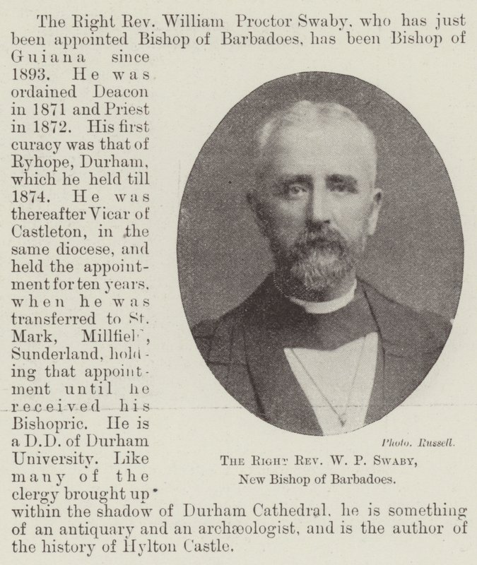 Sağ Muhterem WP Swaby, Barbados