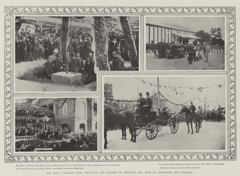 Kraliyet Sömürge Turu, Cornwall ve York Dükü ve Düşesi Melbourne ve Ballarat
