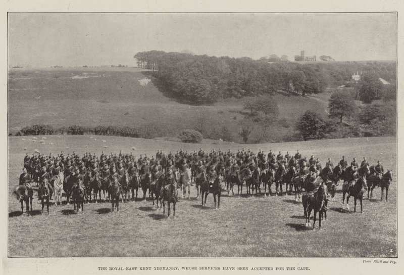 Cape için Hizmeti kabul edilen Kraliyet Doğu Kent Yeomanry by English Photographer