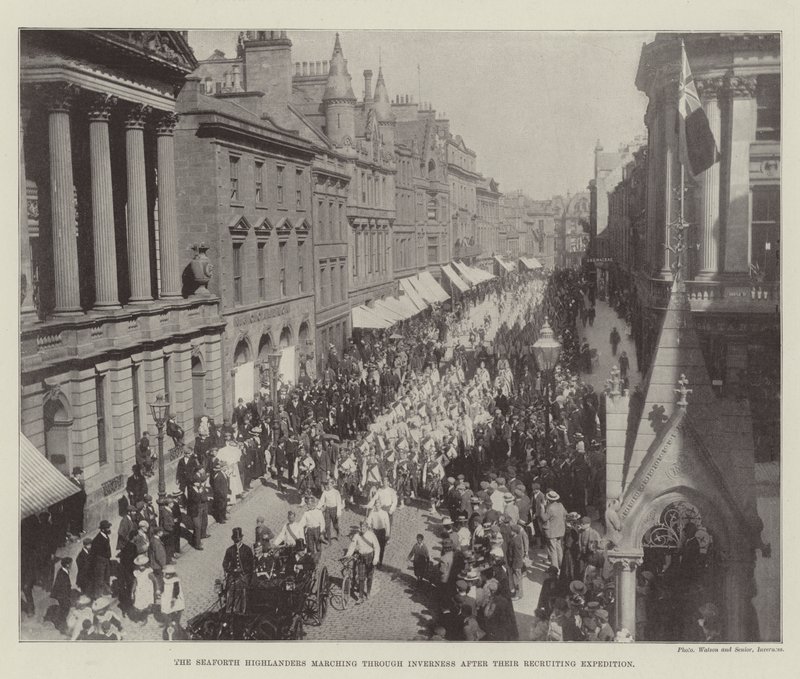 Seaforth Highlanders, İşe Alım Seferlerinden sonra Inverness