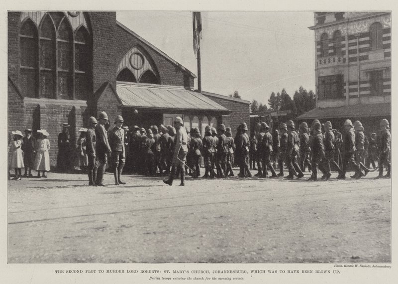 Havaya uçurulması gereken Lord Roberts, St Marys Kilisesi, Johannesburg