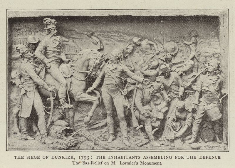 Dunkirk Kuşatması, 1793, Sakinler Savunma için toplanıyor by English Photographer