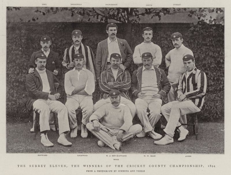 Surrey Eleven, Cricket County Şampiyonasının Kazananları, 1894 by English Photographer