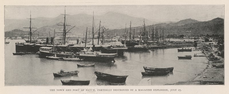 Batum Kasabası ve Limanı, Magazin Patlaması ile kısmen yıkıldı, 25 Temmuz by English Photographer