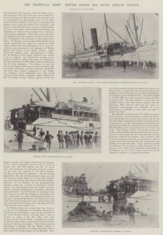 Transvaal Krizi, Güney Afrika Servisi için İngiliz Birlikleri by English Photographer