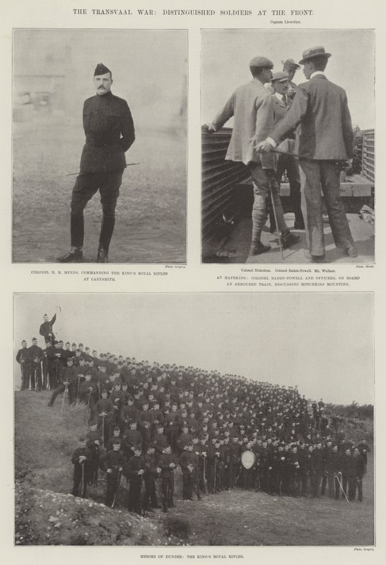 Transvaal Savaşı, Önde Seçkin Askerler by English Photographer