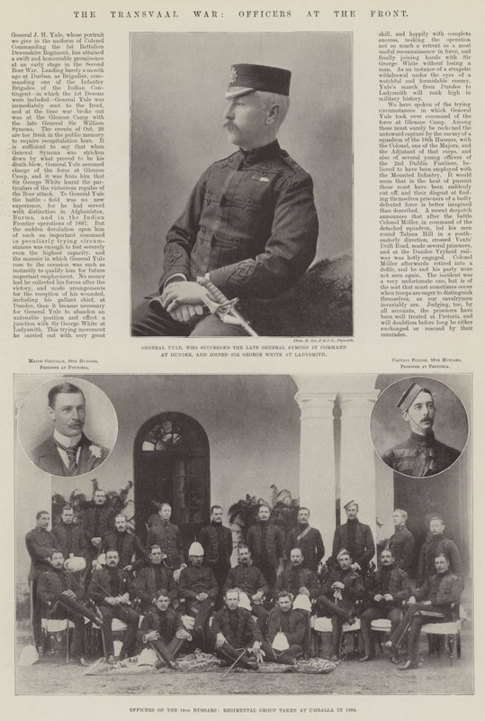 Transvaal Savaşı, Cephedeki Subaylar by English Photographer