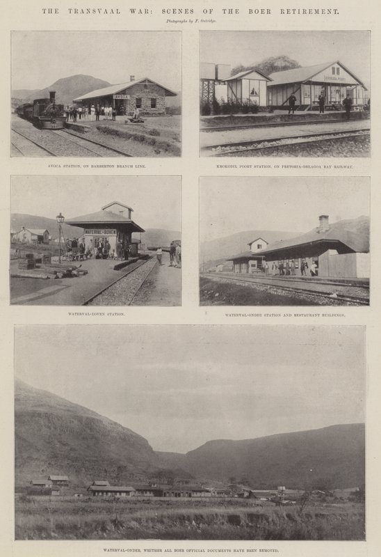 Transvaal Savaşı, Boer Emekliliğinden Sahneler by English Photographer