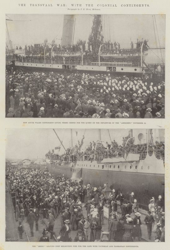 Koloni Birlikleri ile Transvaal Savaşı, by English Photographer