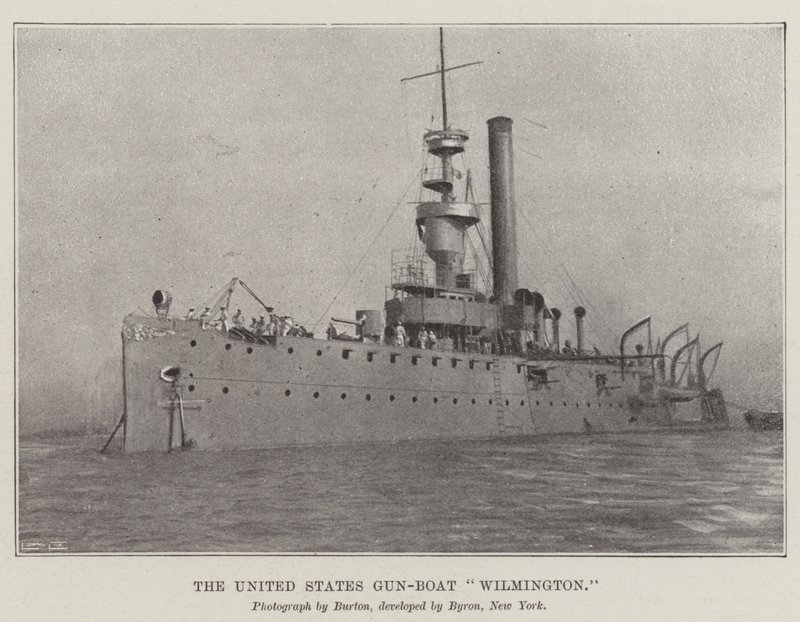 Birleşik Devletler Silahlı Tekne Wilmington by English Photographer