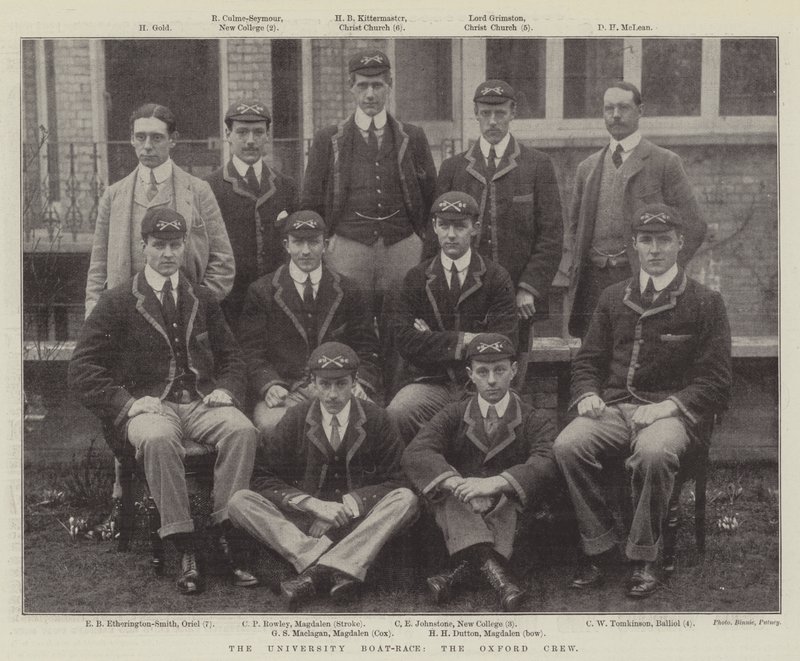 Üniversite Tekne Yarışı, Oxford Ekibi by English Photographer