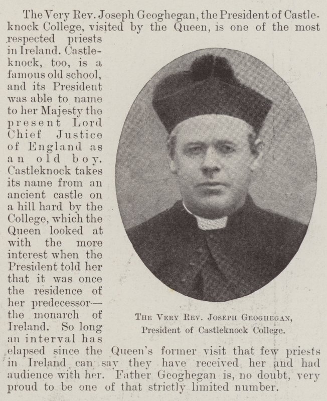 Çok Muhterem Joseph Geoghegan, Castleknock Koleji Başkanı by English Photographer