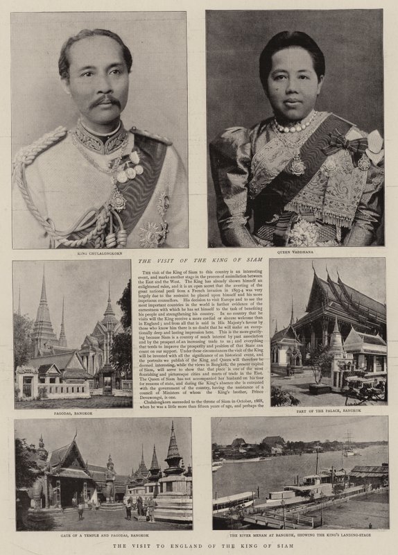 Siam Kralının İngiltere Ziyareti by English Photographer