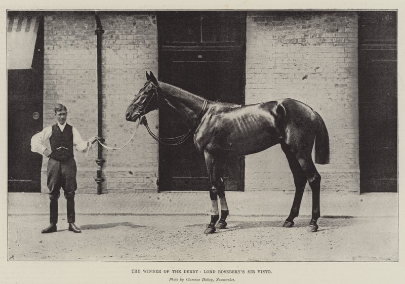 Derbinin Kazananı Lord Roseberys Sir Visto by English Photographer