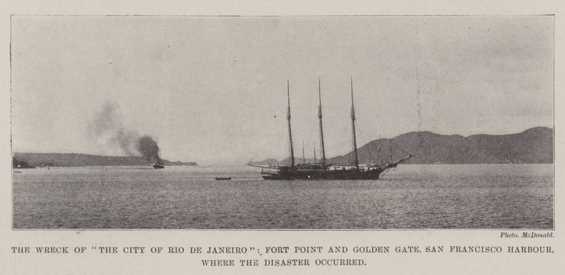 Felaketin meydana geldiği Rio de Janeiro Şehri, Fort Point ve Golden Gate, San Francisco Limanı