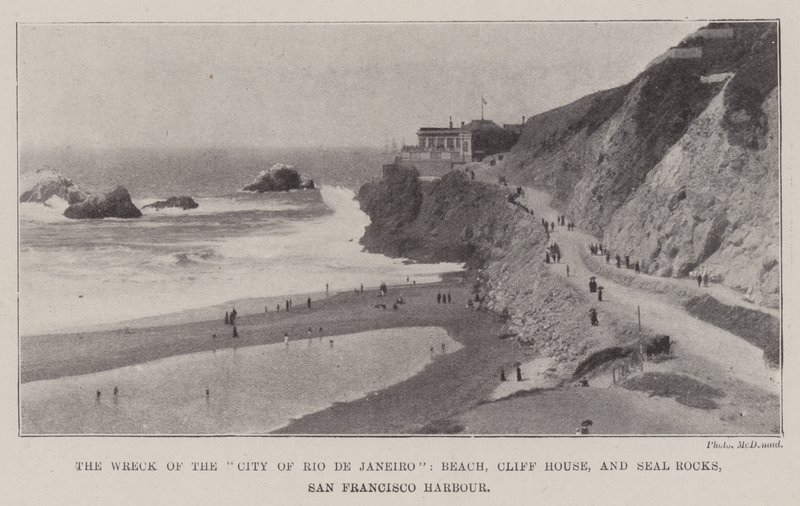 Rio de Janeiro Şehri Batığı, Plaj, Cliff House ve Seal Rocks, San Francisco Limanı by English Photographer