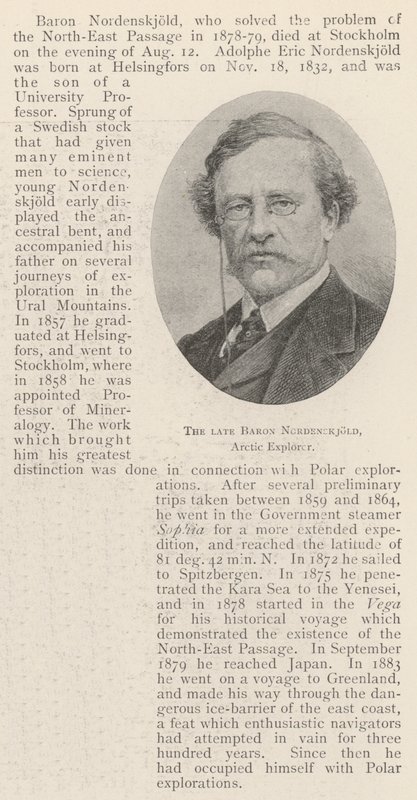 Merhum Baron Nordenskjold, Arctic Explorer by English Photographer
