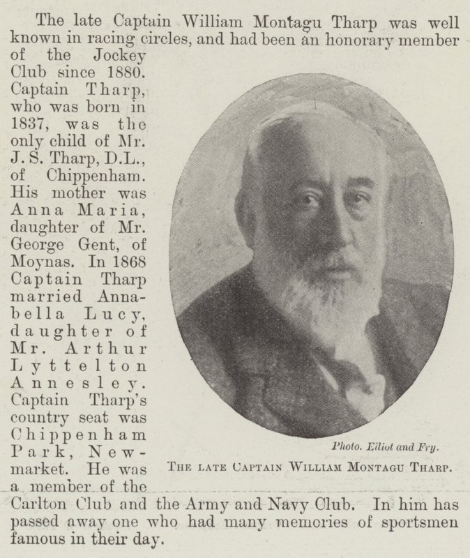 Merhum Kaptan William Montagu Tharp by English Photographer