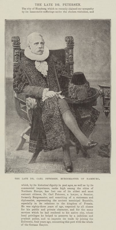 Merhum Dr Carl Petersen, Hamburg Belediye Başkanı by English Photographer