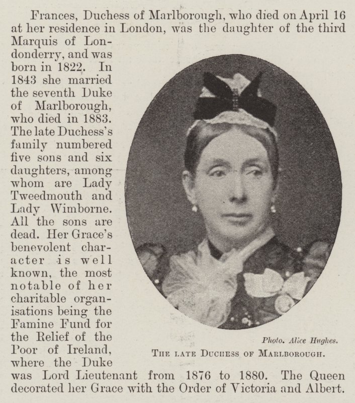 Merhum Marlborough Düşesi by English Photographer